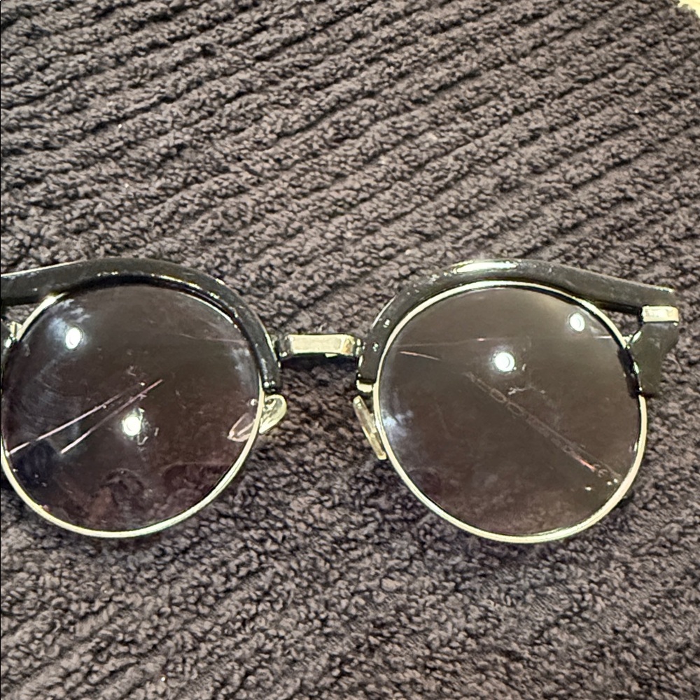ALDO Black Round Sunglasses